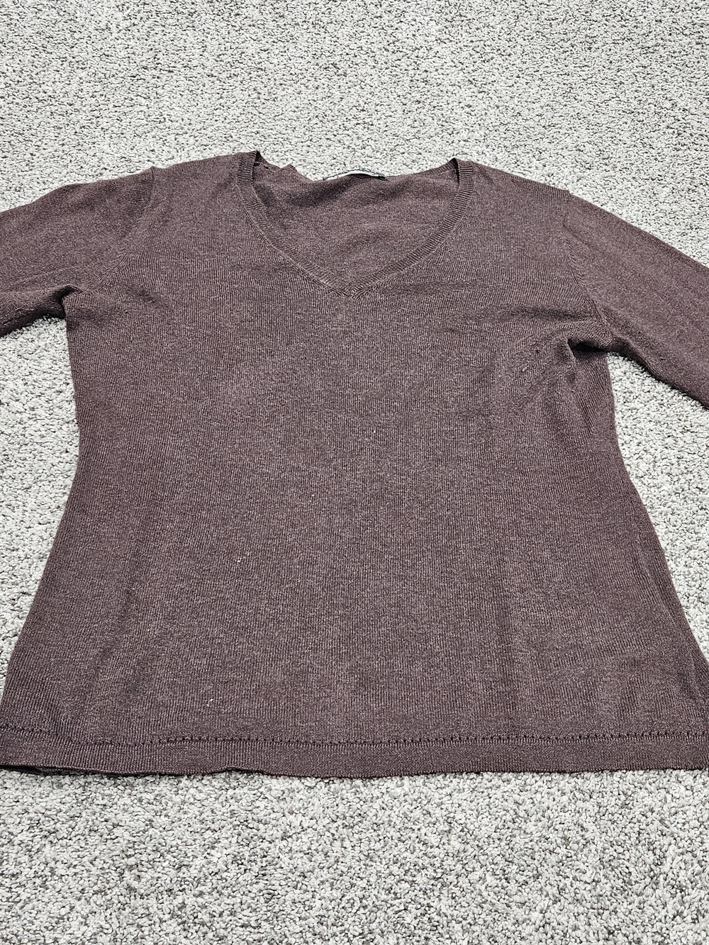 Alashan Everyday V-Neck Sweater in Brown